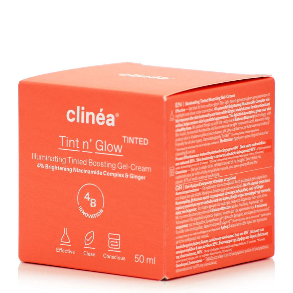 CLINEA - TINT N' GLOW Illuminating Tinted Boosting Gel-Cream - 50ml